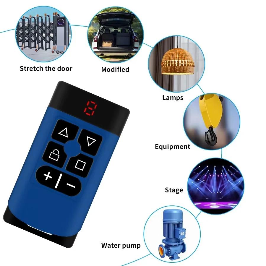 8-IN-1 Universal Garage Remote Control Gate Key Duplicator Clone Multi-frequency Garage Door Controller 8 Channel 433 300-915Mhz