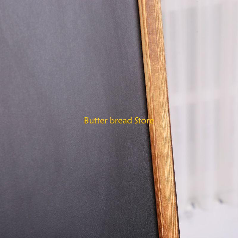 W89C Rectangle Hanging Wooden Message Blackboard Chalkboard Wordpad Sign Kids Board