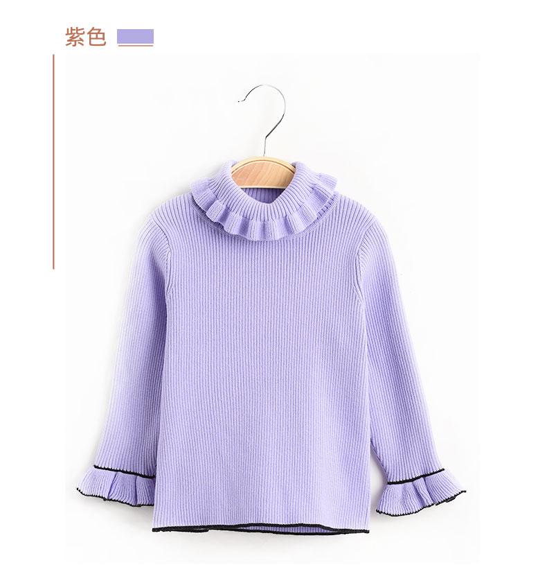 Girls' Sweaters Baby Girls' Sweaters Winter New Round Neck Pullover Sweaters Children's Sweaters
