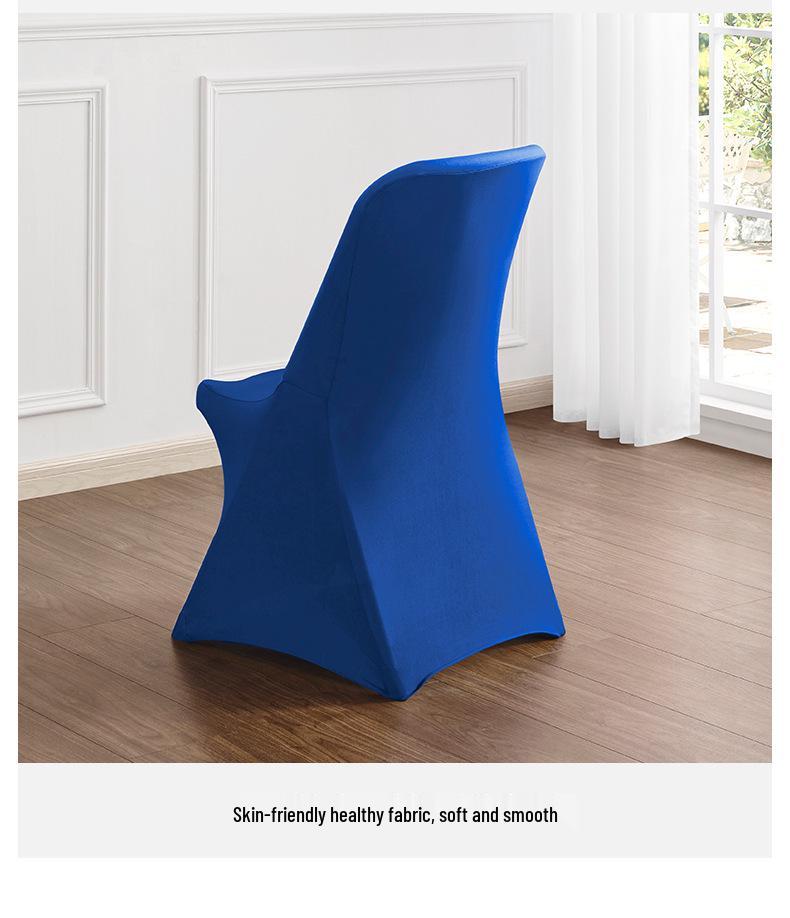 Nordische dehnbare rutschfeste einfarbige Stuhlhusse für Büro, Besprechung, Hochzeit, Bankett und Esszimmer.