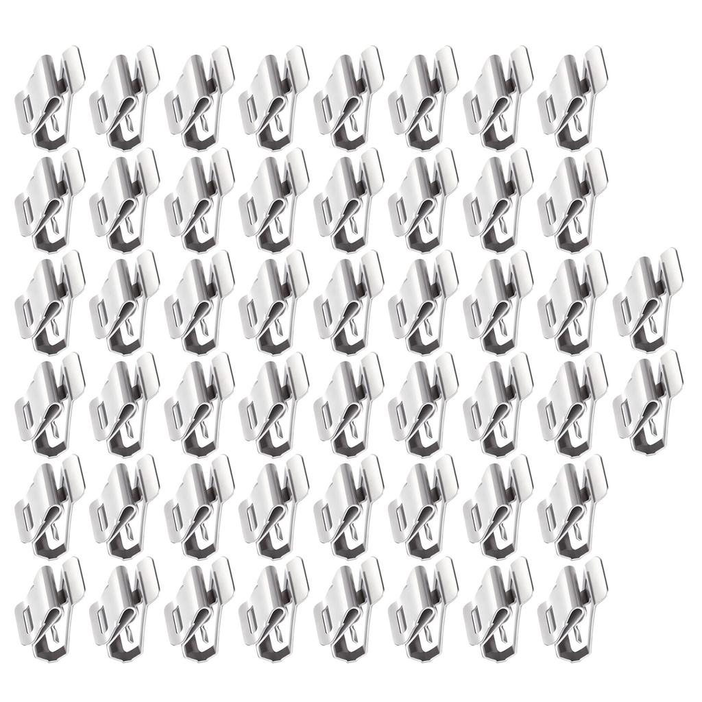 50Pcs Solar Panel Wire Clamp Stainless Steel Cable Clamp Replacement Solar Cable Fastener Organizers Easy Installation