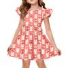 Girls' Summer Princess Dress - A-Line T-Shirt Dress Easter Day