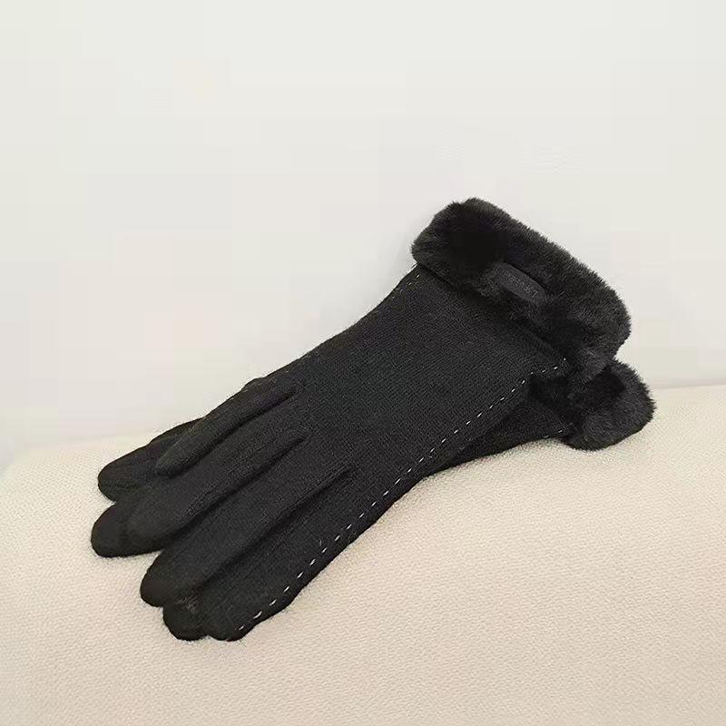 Cashmere Womens Touch Screen Gloves For Winter Warmth With Windproof Protection For Commuting
