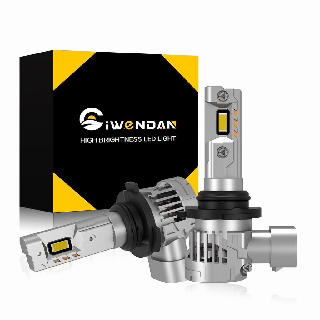 CIWENDAN HB3 LED High Super Meets New Vehicle Inspection Equipped with CSP LED 20x OEM Halogen Quadruple Heat Compatible with DC12V White Constant