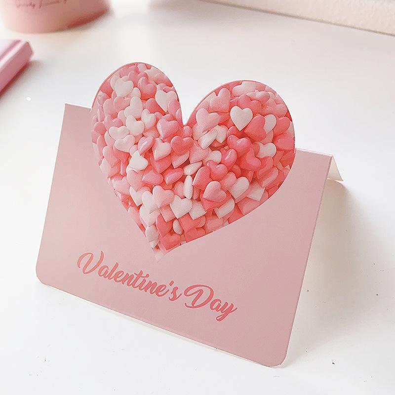 

10Pcs/Set Valentines Day Love Postcard Wedding Invitation Greeting Cards Anniversary Valentines Day Gift Cards Party Supplies