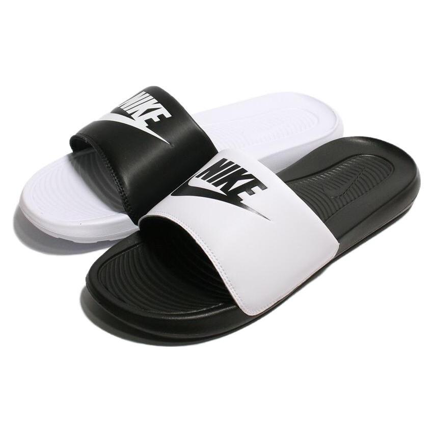 (WMNS) Nike Victori One Slide White Black Women s DD0228-100 EU 38
