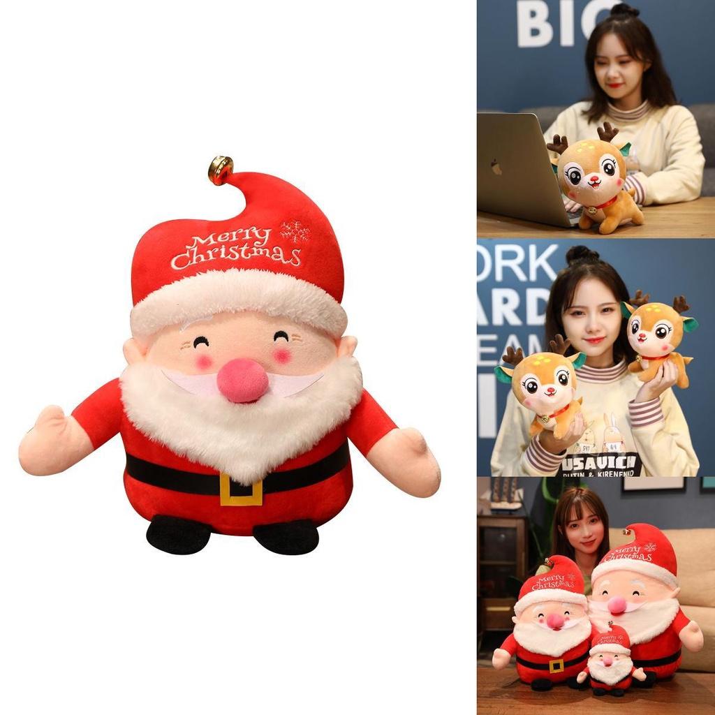 Gemütliche und Niedliche Weihnachtsmann-Rentier-Stofftierpuppe Für Weihnachts-Serie Geschenkideen
