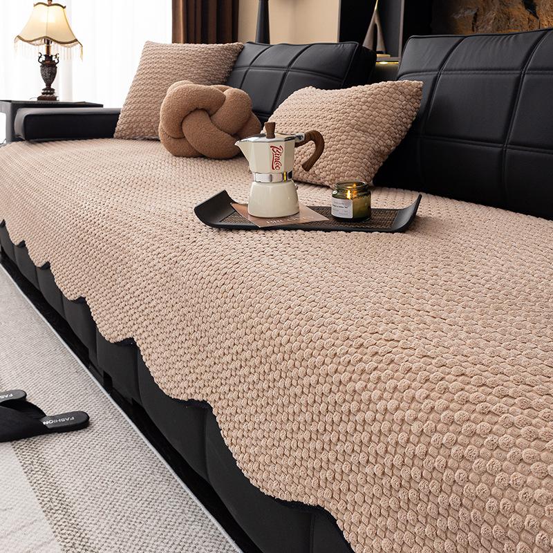 

2025 Новый Универсальный Чехол для Дивана на Четыре Сезона, Легкая Роскошь Премиум, Вельветовая Накладка, Приятный к Коже, Машинная Стирка, Подушка для Дивана 30 * 50cm Waist Pillowcase