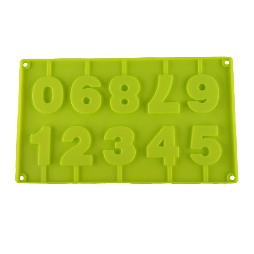 Silikonowy świat 0-9 Silikonowa forma na cyfry Forma na czekoladę Formy do pieczenia Kształt cyfrowy Ciasto fondantowe Galaretka Ciasto DIY Narzędzia do ciasta