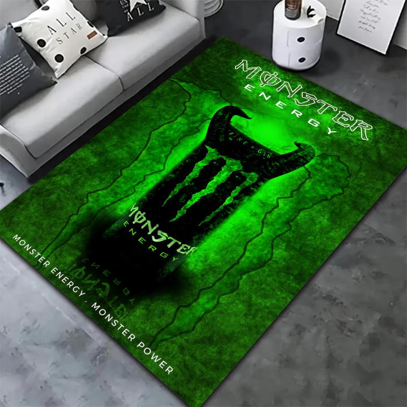 Monster Energy Carpet Rug for Living Room Bedroom Home Sofa Decoration,Kids play Nonslip Floor Mat