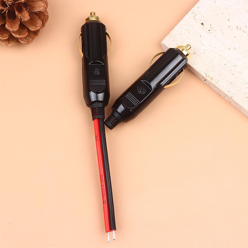 Auto 20A Male Car Cigarette Lighter Led Socket Plug Connector Adapter Sigaretten Aansteker Auto Copper Wire High-Power 12V 24V