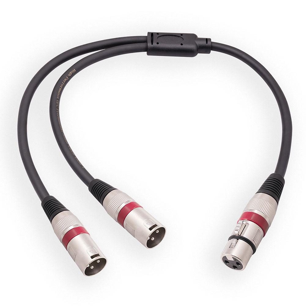 

Разветвительный кабель XLR 20*15 см, 3-контактный сбалансированный черный шнур