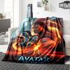Avatar Fire Ash Flannel Blanket Super Soft Warm Cozy Blanket For Sofa Bed Office Travel Allseason Home Decor Gift