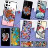 Tattoo Japanese Koi Dragon Wave Phone Case For Samsung Galaxy S25 Ultra S9 S10 S20 S21 S22 S23 Ultra Plus S24 FE Back Cover