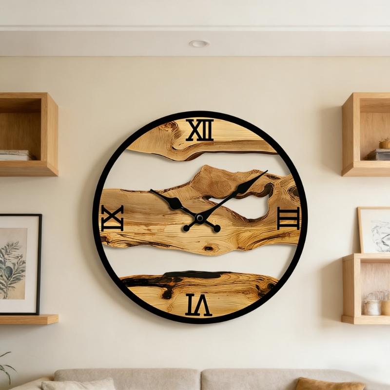 Silents None-Ticking Clocks Decorative Clock Battery Operated Wall Clock for Living Room Kitchen Home Office Decors