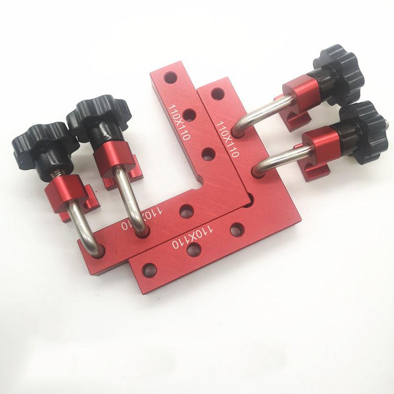 90 Degrees L-Shaped Auxiliary Fixture Splicing Board Positioning Panel Fixed Clip Carpenter's Square Ruler Woodworking Tool