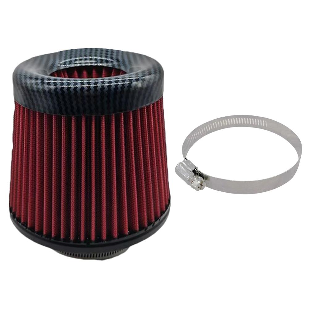76MM 3 Inch Car Air Filters Vent Filter High Flow Kit Mesh Cone Engine Protector Replacement Auto Accessories Universal