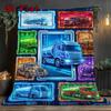 Future Tanker Trucks Showcase 2D Flat Pattern Flannel Blanket, High Quality All Seasons, Home Decor, Warmth and Comfort, Perfect for Christmas Gifts.