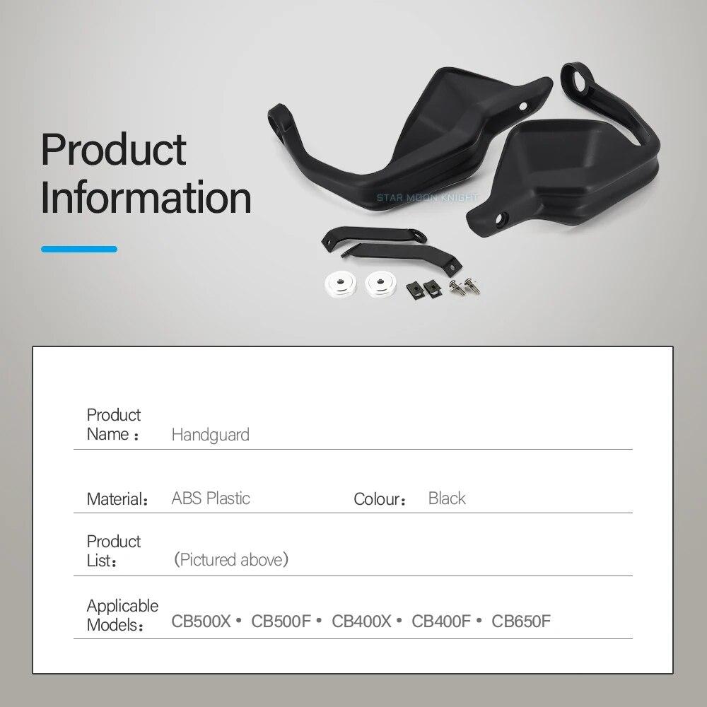 CB 500 X 2013 - Motorcycle Handguard Hand Protection Wind Shield Hand Guards Cover For Honda CB500X CB500F CB400X CB400F CB650F