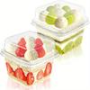 50pcs Square Ice Cream Cup with Lid, Clear Dessert Cup for Summer, Pudding, Parties, Bakery, Cake Packing
