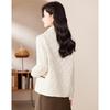 Fleeting Time Women's Simple Elegant Long-Sleeve Cropped Padded Jacket