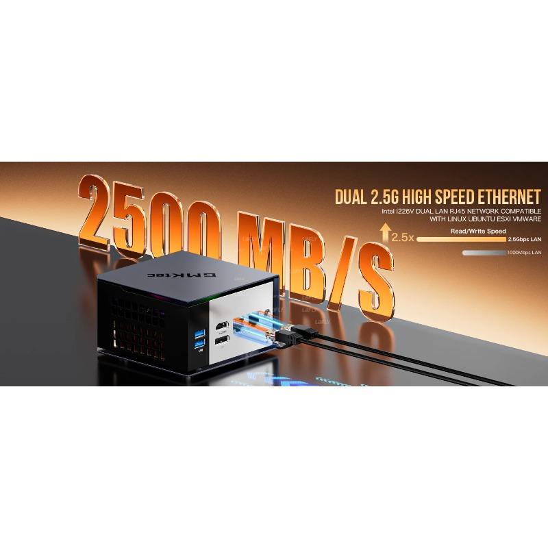 GMKtec EVO-X1 AMD Ryzen AI 9 HX370 Mini PC 12 jader 24 vláken 32 GB LPDDR5 1TB SSD Herní počítač s AMD XDNA 2 NPU Mini PC