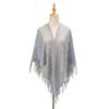 Wedding Accessories With Tassel Women Shawl Hollow Multicolored Evening Prom Cape Wedding Bridal Shawl Cosplay Fashion Scarf
