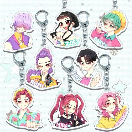 Yousheng Hexenjäger Schlüsselanhänger Reichhaltige Charaktermodellierung Leichter Tragbarer Schlüsselanhänger Lebendige Farbe Anime Mädchen Anhänger Schlüsselhalter