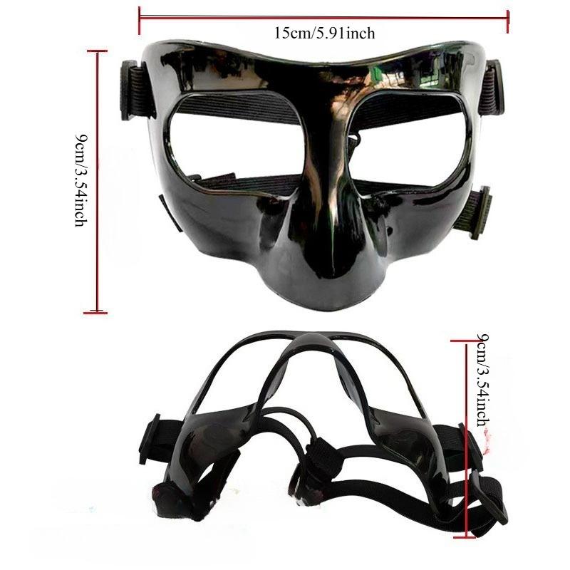 Soccer Basketball Anti Collision Nose Face Guard Sports Mask Black Adult Men s Competition Protective Gear Essential