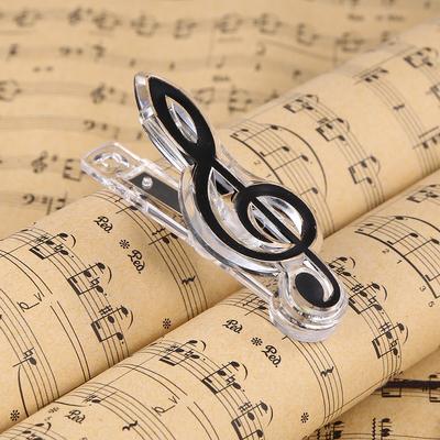 Plastic Musical Note Letter Paper Clip Piano Music Book Paper Sheet Spring Holder Folder for Piano Guitar Violin Performance Sta