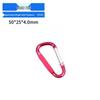 Size 5 Aluminum D-Shape Carabiner Snap Hook for Outdoor Backpack Accessories
