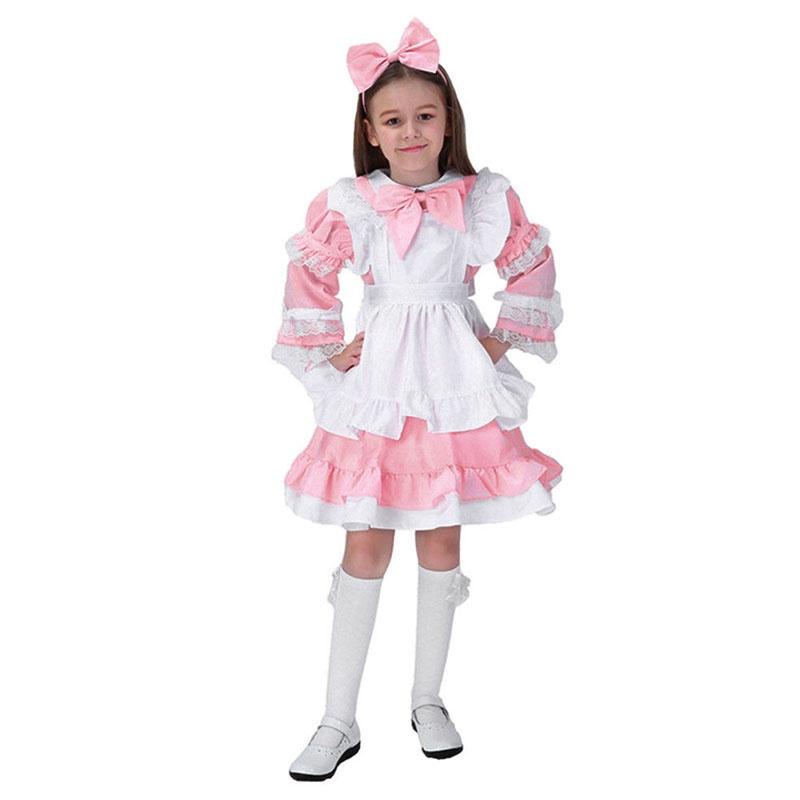 Alice In Wonderland Costume Cosplay Women Girl Maid Lolita Fancy Halloween Dress