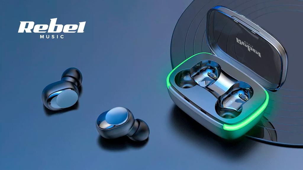Rebel TWS-Y60 Bluetooth 5.3 wireless in-ear headphones
