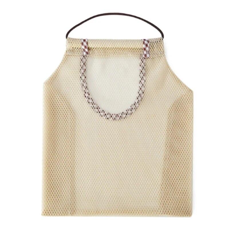 Hengende oppbevaringspose i netting for løk, poteter, hvitløk, frukt, grønnsaker, organiserer, pustende, gjenbrukbar