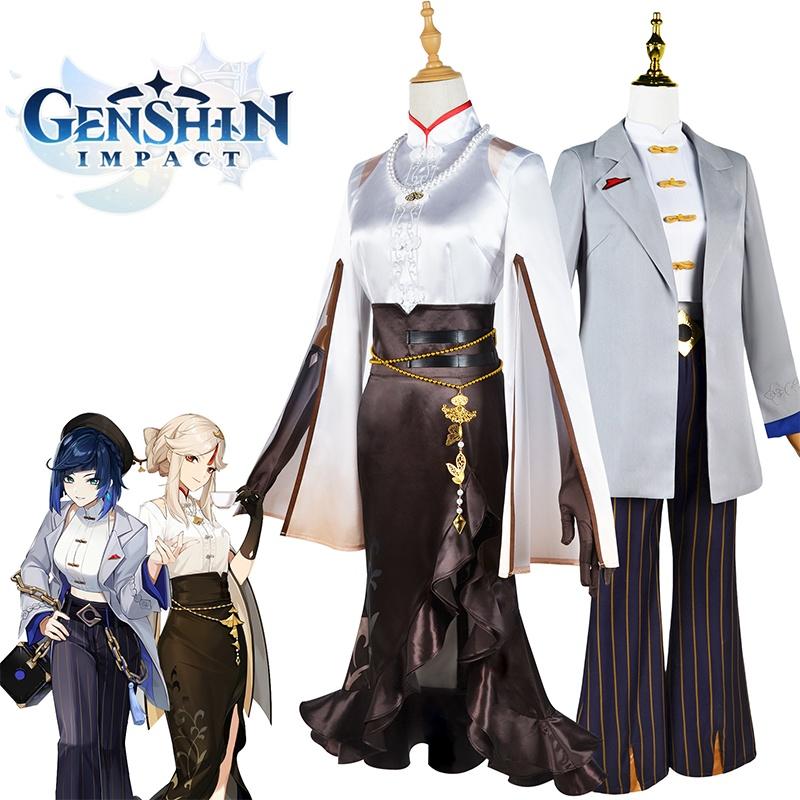 Impact Yelan Genshin Pizzahut Cobranded Cosplay Bag Game Character Uniform Prop
