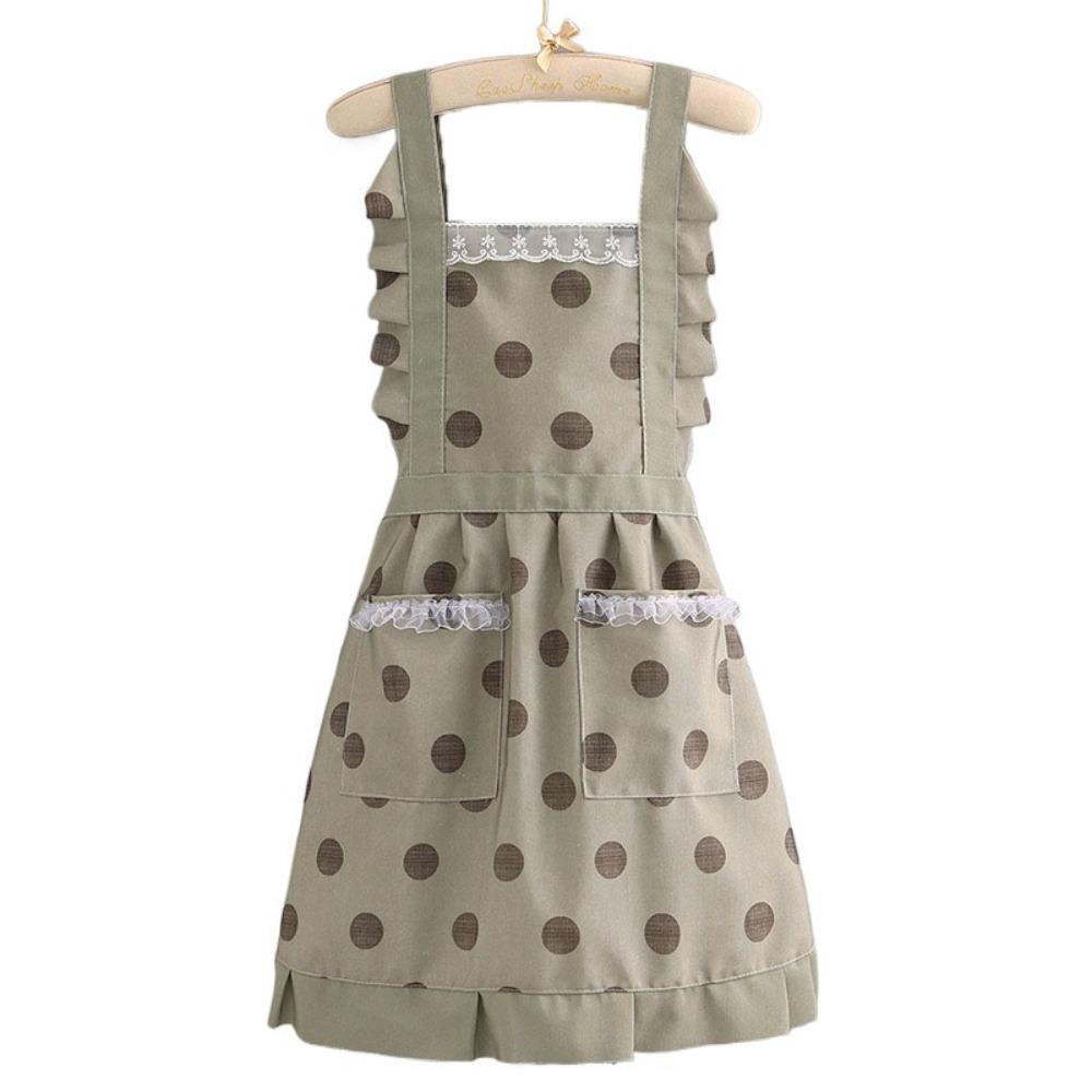 

Anti Dirty Kitchen Apron Breathable Work Clothes Coffee House Aprons For Cleaning Cooking Baking B