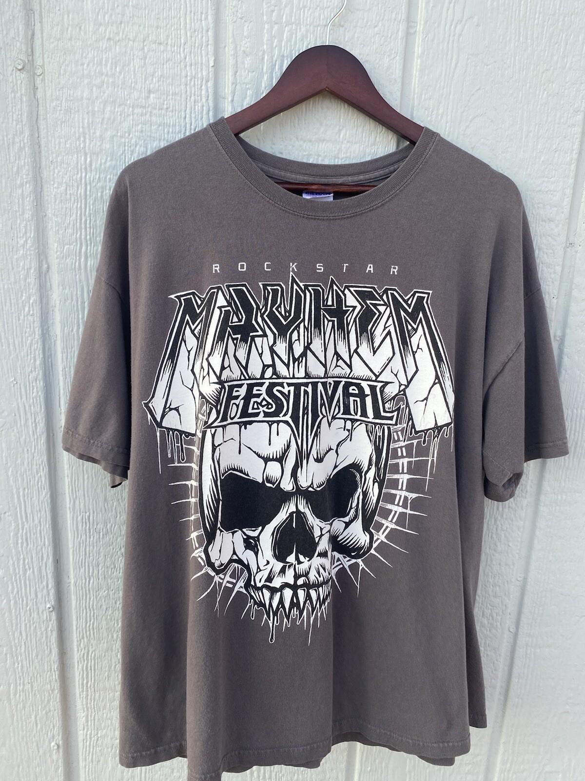 Vintage 2000s Y2K Rockstar Mayhem Festival Xl Shirt Unisex T-Shirt XXL