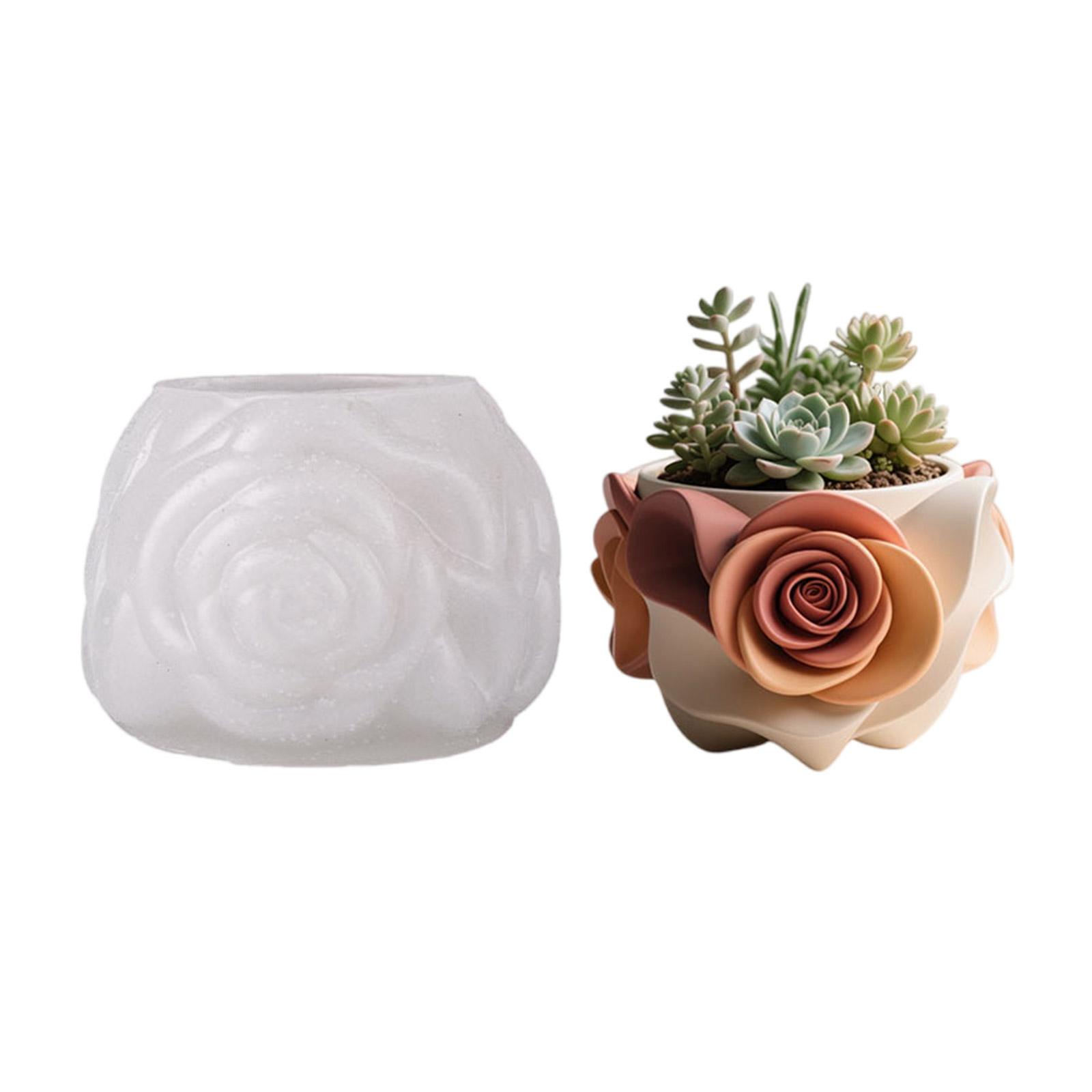 

Multipurpose Silicone Flower Planter Mould Accessory With Cement Casting and Art Projects 1