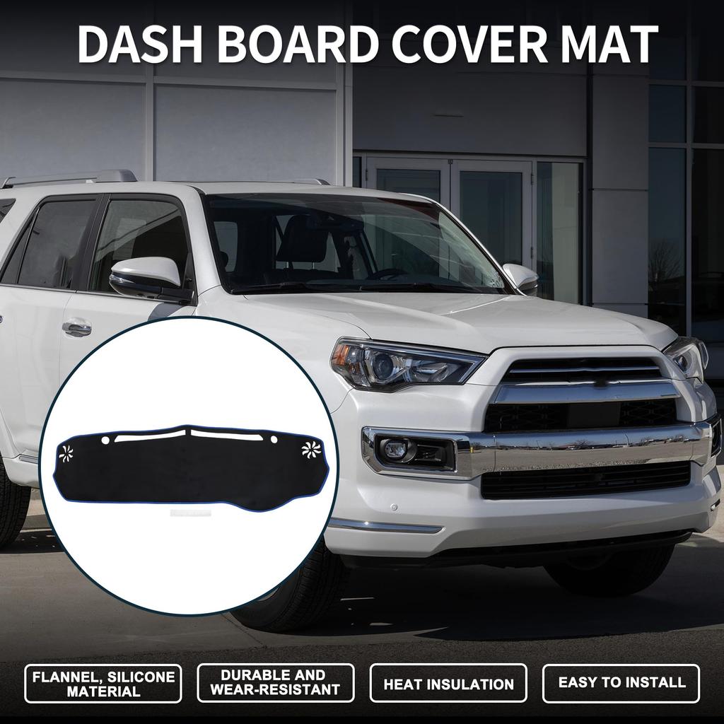 TUCKBOLD Dashboard Mat for Mazda Flair Car Dashboard Protective Interior Sun Flannel Black with Blue Set Crossover, Cover, Mat, Parts, Accessories,