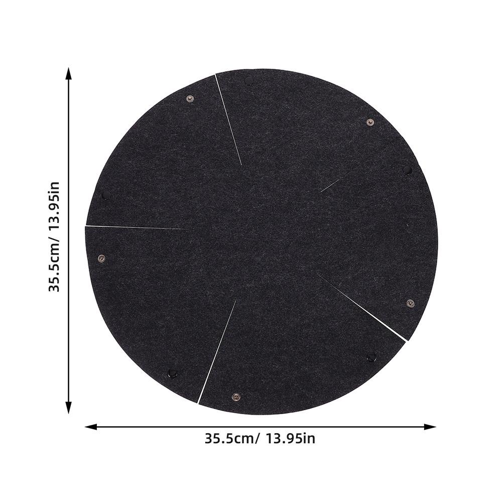 14-Inch Felt Fabric Planter Liner Reusable Round Basket Insert for Hanging Flower Pots Indoor Outdoor Gardening Moisture Control