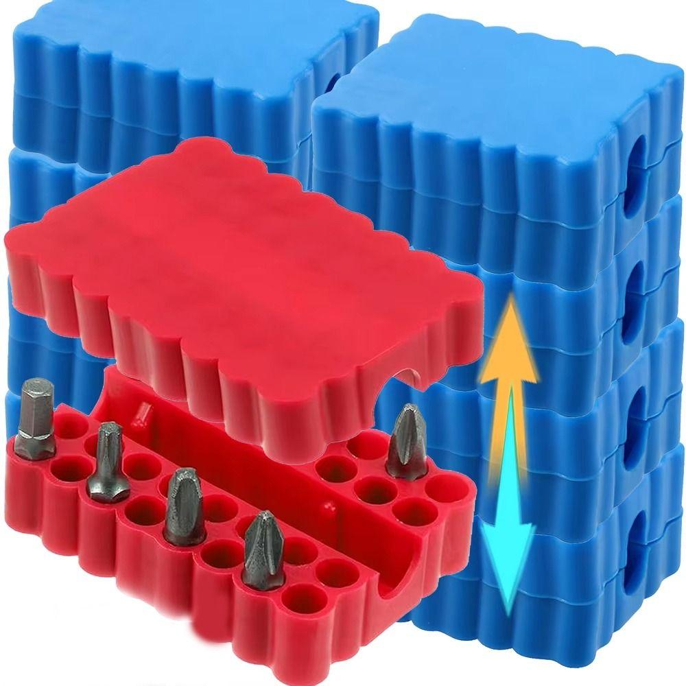 High Elasticity Bit Holder PVC Screwdriver Drill Bit Organizer Hex Shank Organizer  6.35MM Shank