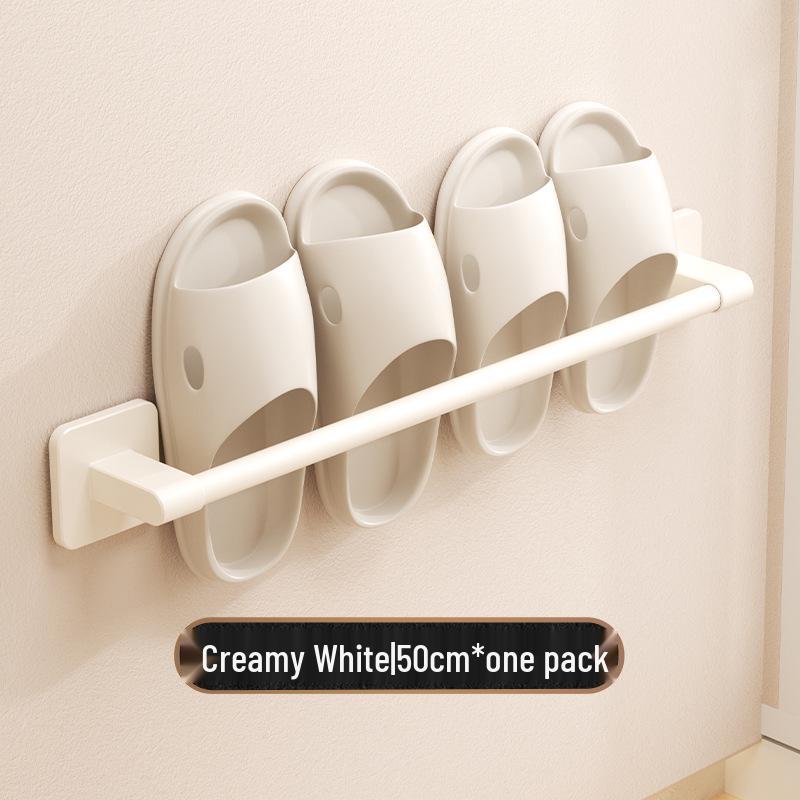 Wall-Mounted Drainable Bathroom Slipper Rack