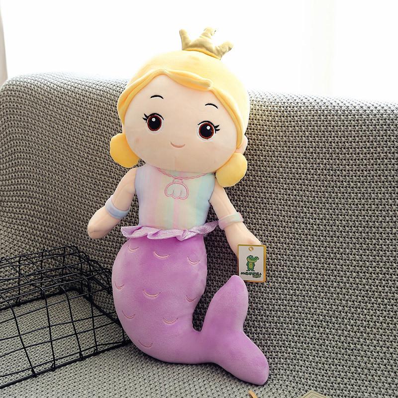 Toy Plush Mermaid Cute Cartoon Girl Child Bed Sleeping Companion Gift Dolls