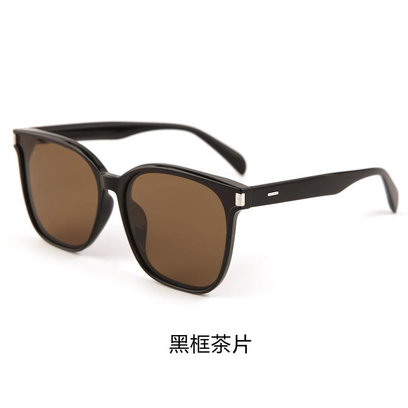 Trendy large frame square TR sunglasses, high-end and thin street shot UV-proof sunglasses for men and women