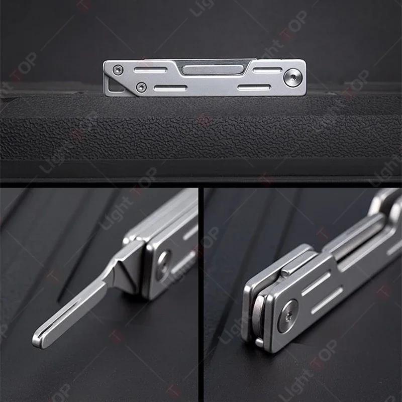 Stainless Steel Folding Knife Pocket Knife With 9 Replaceable Blades Sharp Hobby Knife Craft Knife Kit Kitchen Accessoires