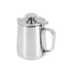 Praktischer Edelstahl-Milchaufschäumer mit Deckel Espresso Kaffee Cappuccino Milch Sahne Tasse Aufschäumkrug