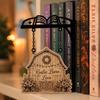 Miniature Book Shape Metal Bookshelf Sign Rustic Reading Nook DIY Tag Holder  Dorm