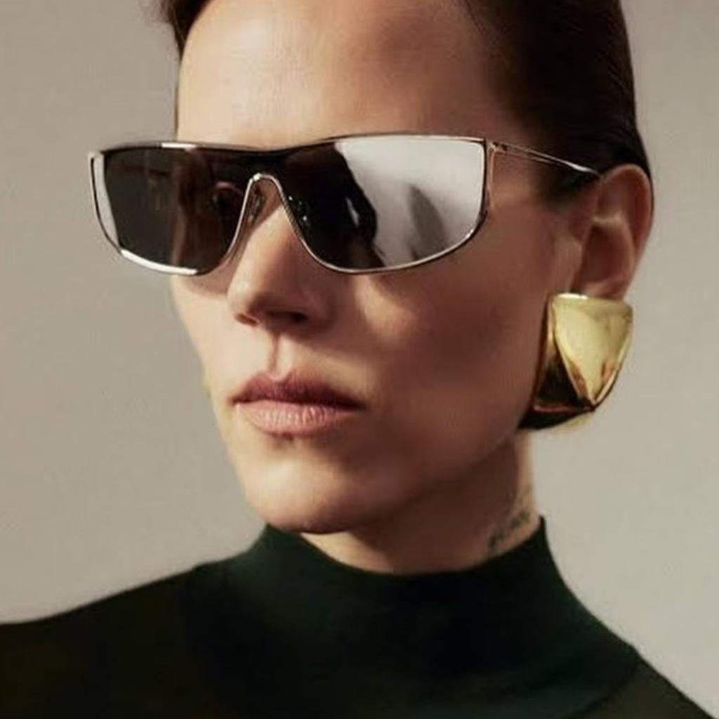 Fashion Style Sunglasses for Women Punk Y2K Fashionable UV Shielding Women's Sun Glasses Travel Use Hiking Men Sunglasses