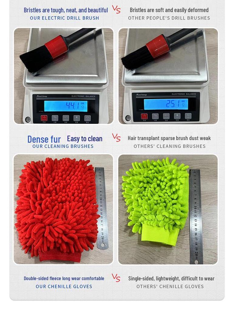 27-teiliges Bohrmaschinen-Reinigungsbürsten-Set für Autowäsche und Heimgebrauch