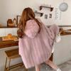 New Big Hooded Fur Winter Popular Fluffy Coat Women's Clothing Large Size Loose Plush Clothes